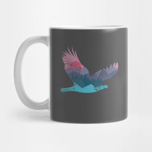 Eagle with double exposure. Mug